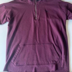 Pink maroon zipup sweatshirt